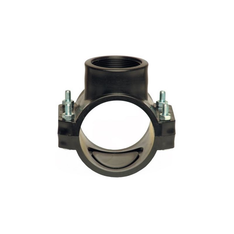 Хомут для врізки, із внутрішнім різьбленням 63X1`, 10 PN, поліпропілен